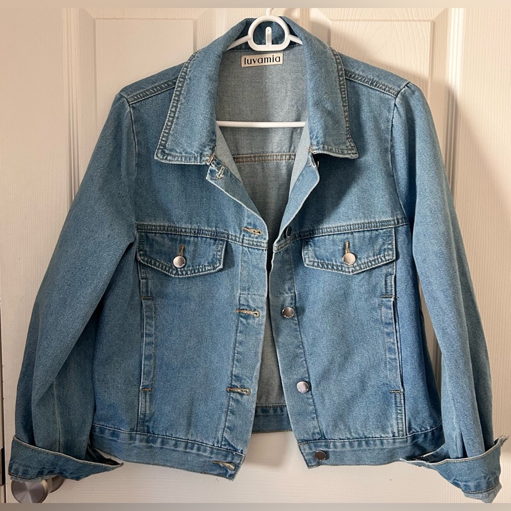 Luvamia Women's Classic Blue Jean Jacket